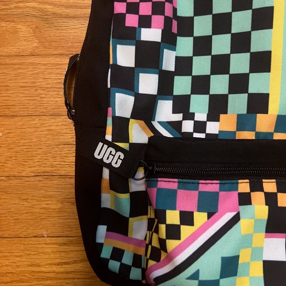 UGG Canvas Multicolor Checkered Backpack - Picture 2 of 3